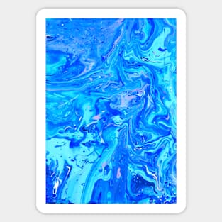 Typhoon Abstract Acrylic Pour Painting Sticker